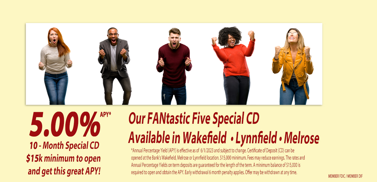 5.00 PERCENT apy 10 month CD special